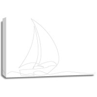 Line Art - Sailboat - Off We Go