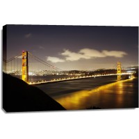 San Francisco - Golden Gate Bridge In Yellow