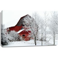 Codey Wicks - Winter - Lone Red Barn in the Forest V