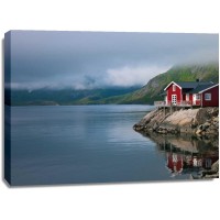Assaf Frank - Fishing huts on the waterfront, Lofoten, Norway