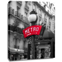 Assaf Frank - Metro sign post, Montmarte, Paris