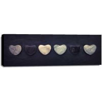 Assaf Frank - Heart shaped stones in a row