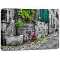 Assaf Frank - Bicycle outside old building, Rome, Italy