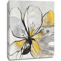 Asia Jensen - Outlined Floral II Yellow Version