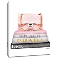Amanda Greenwood - Book Stack Pink Bag