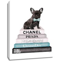 Amanda Greenwood - Bookstack Teal Frenchie