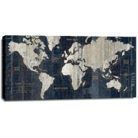 Portfolio WA - Old World Map Blue 