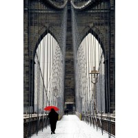 Michael Cahill - Brooklyn Bridge Meets Red