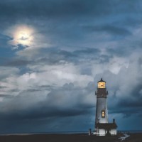 D. Burt - Lighthouse In Moonlight