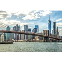 Linda Kreka - New York City Brooklyn Bridge Manhattan I  