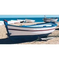 Aminah Muhsina - Old fishing Boat on Beach  