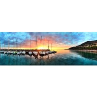 Stuart Barnes - Magical Sunset at Harbor  