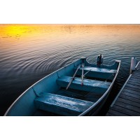 Tim Clarkson - Fishing Boat On Tranquil Lake  
