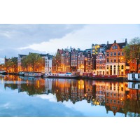 Keith Hardy - Night City View Of Amsterdam  