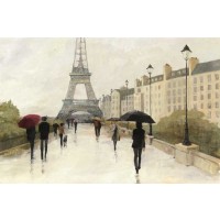 Avery Tillmon - Eiffel In The Rain Marsala Umbrella 