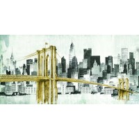 Avery Tillmon - New York Skyline I Yellow Bridge 