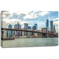 Linda Kreka - New York City Brooklyn Bridge Manhattan I  