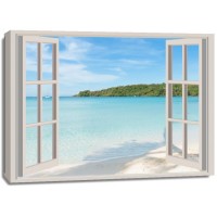 Nicolina Naiara - Window View onto Beach  