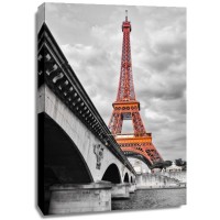 Pero Roshni - Eiffel Tower Monochrome and Red  