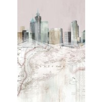 Isabelle Z - Blushing Manhattan Map I 