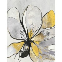 Asia Jensen - Outlined Floral II Yellow Version