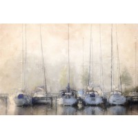Kim Curinga - Sailboats In Fog 