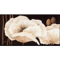 White flowers painting  