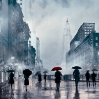 Robert Canady - New York Red Umbrella