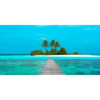Pangea Images - Jetty and Maldivian island