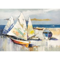 Florio Luigi - Barche sulla spiaggia
