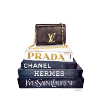 Amanda Greenwood - Book Stack Black Clutch