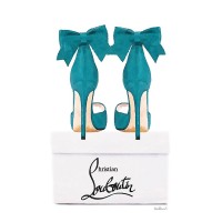 Amanda Greenwood - Teal Shoes with Box