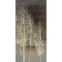Kate Bennett - Trees on Brown Panel I