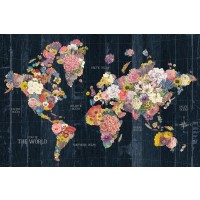Pela Studio - Botanical Floral Map Words
