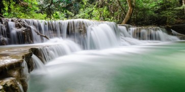 Renée Pehr - Waterfall, In forest of Kanchanaburi, Thailand