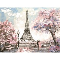 Arthur Heard - Paris View - Eiffel Tower I - Pink