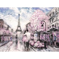 Arthur Heard - Paris View - Eiffel Tower II - Pink
