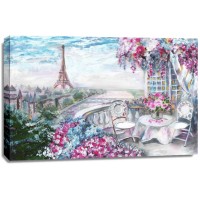 Arthur Heard - Paris View - Eiffel Tower III - Pink