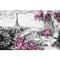 Arthur Heard - Paris View - Eiffel Tower III - Purple