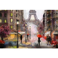Arthur Heard - Paris View - Eiffel Tower IV - Red