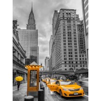 Assaf Frank - Cab on New York city street, FTBR-1840