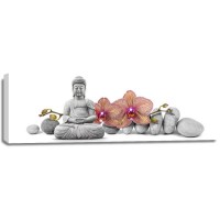 Darija Mile - Buddha in Meditation With Orchids I