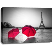 Assaf Frank - Two Umbrellas in front of the Eiffel tower, Paris, France