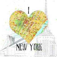 Carol Robinson - I love NY Map 